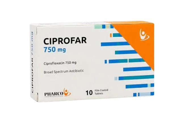 ciprofar750mg10tab