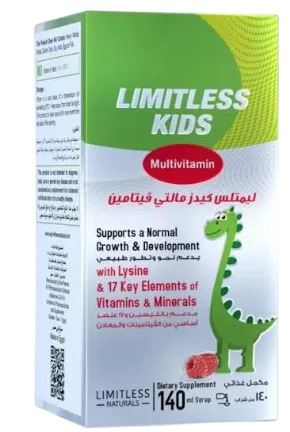 LIMITLESS KIDS MULTIVITAMIN140ML SYRUP