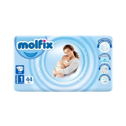 مولفكس 44حفاضه مقاس حديث ولاده