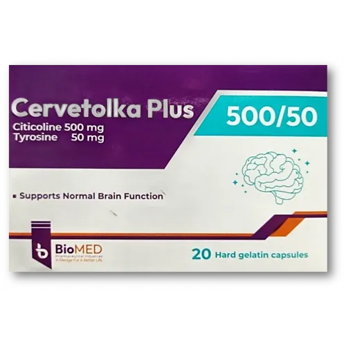 cervetolka plus 50&500MG 20CAP