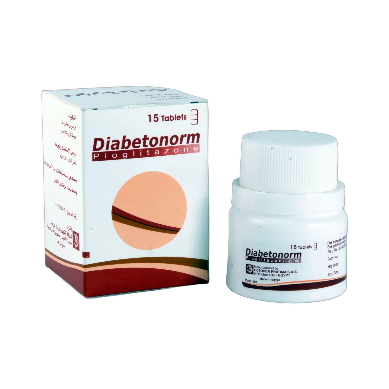 Diabetonorm 45mg tab NEW