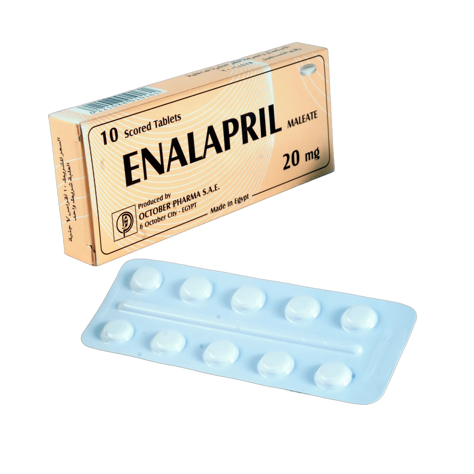 ENALAPRIL  MALEATE 20 MG  10 TAB