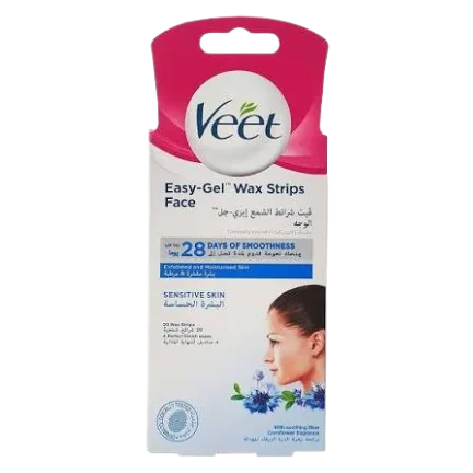 VEET 20 EASY TO USE WAX STRIPS face