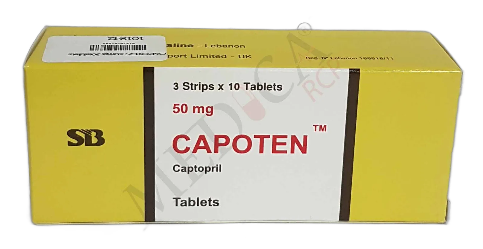 CAPOTEN50MG10TAB NEW