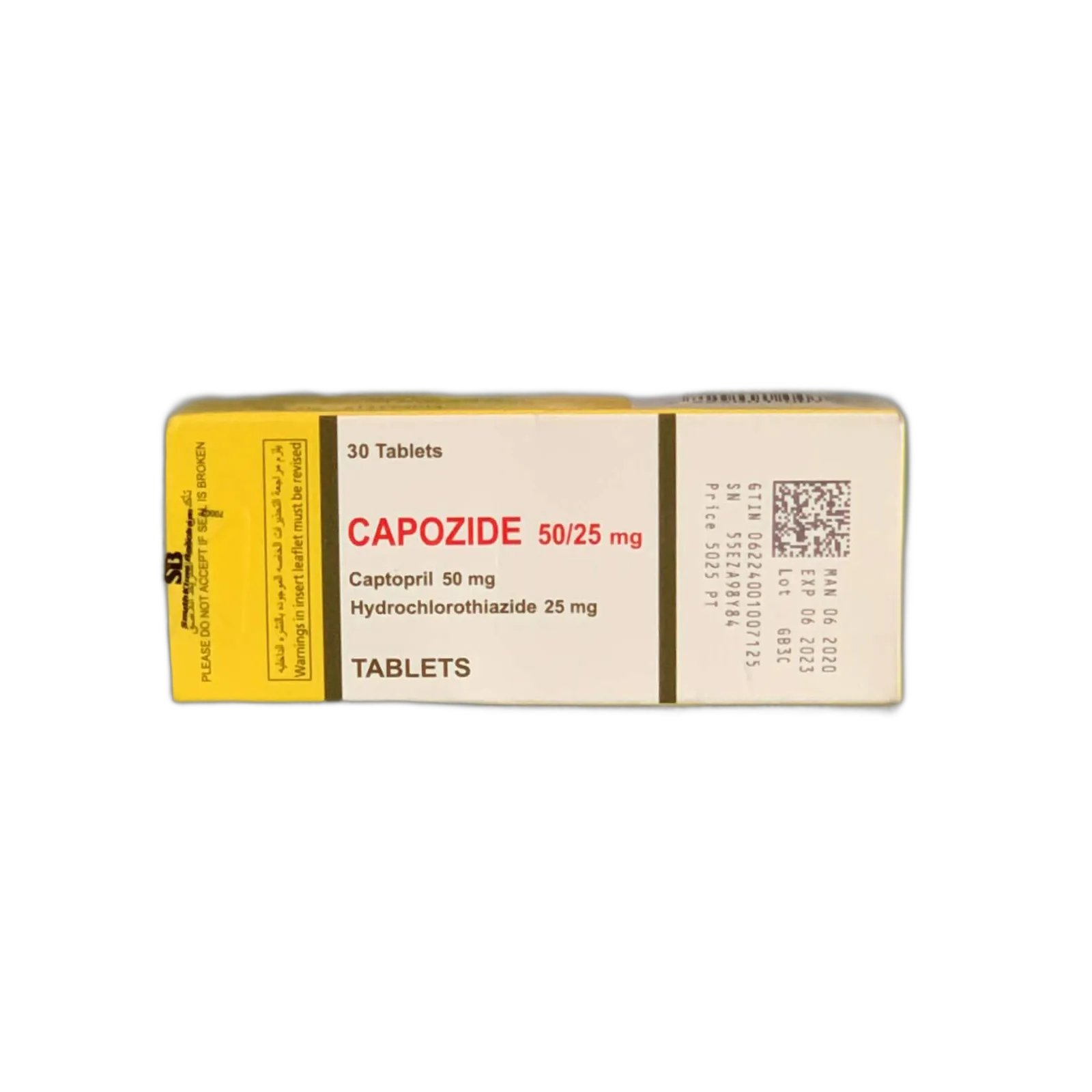 CAPOZIDE  50  25  MG 30 TAB new